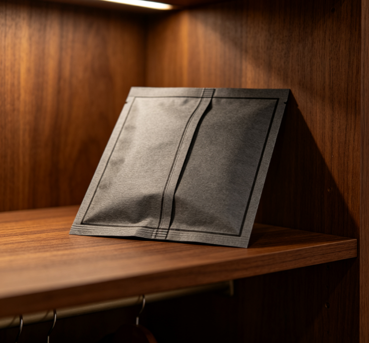 Connected Flat Grey Scent Sachets – Multi-Layer Deodorizing Bags for Shoe Cabinets & Storage Rooms - Image 2
