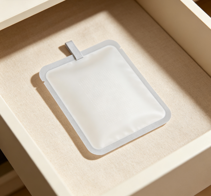 Matte Microporous White Hanging Sachet – Slow-Release Deodorizing Aromatherapy Bag for Drawers & Cabinets