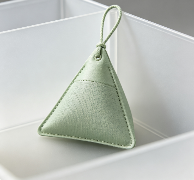 Light Green Triangular Perforated Sachet - Image 2