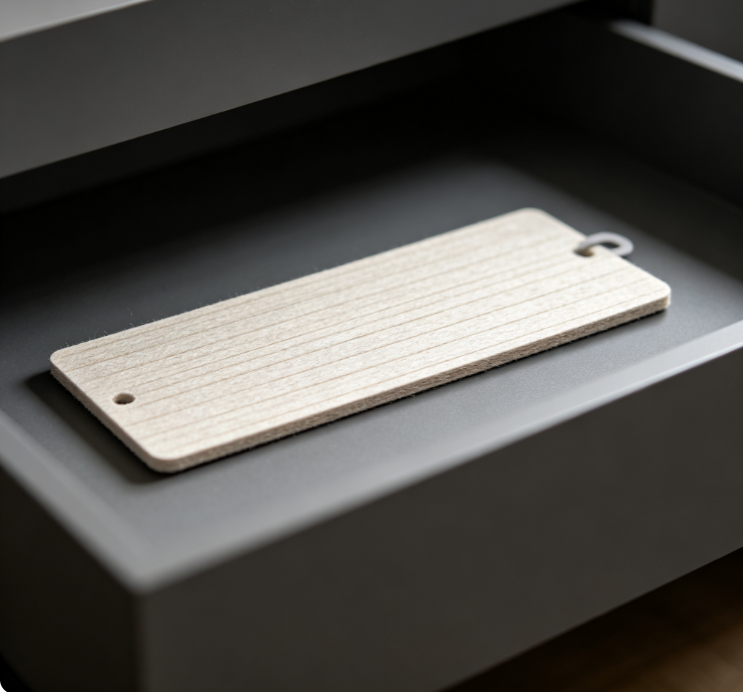 Rectangular Embossed Felt Sachet – Hanging Deodorizing Bag for Drawers and Shelves