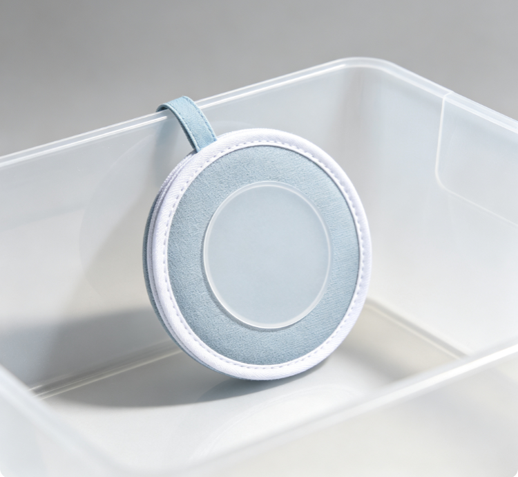 Round Felt Sachet with Viewing Window – Hanging Slow-Release Deodorizing Aromatherapy Bag - Image 2