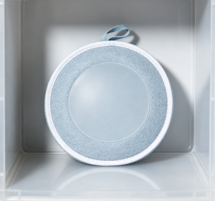 Round Felt Sachet with Viewing Window – Hanging Slow-Release Deodorizing Aromatherapy Bag