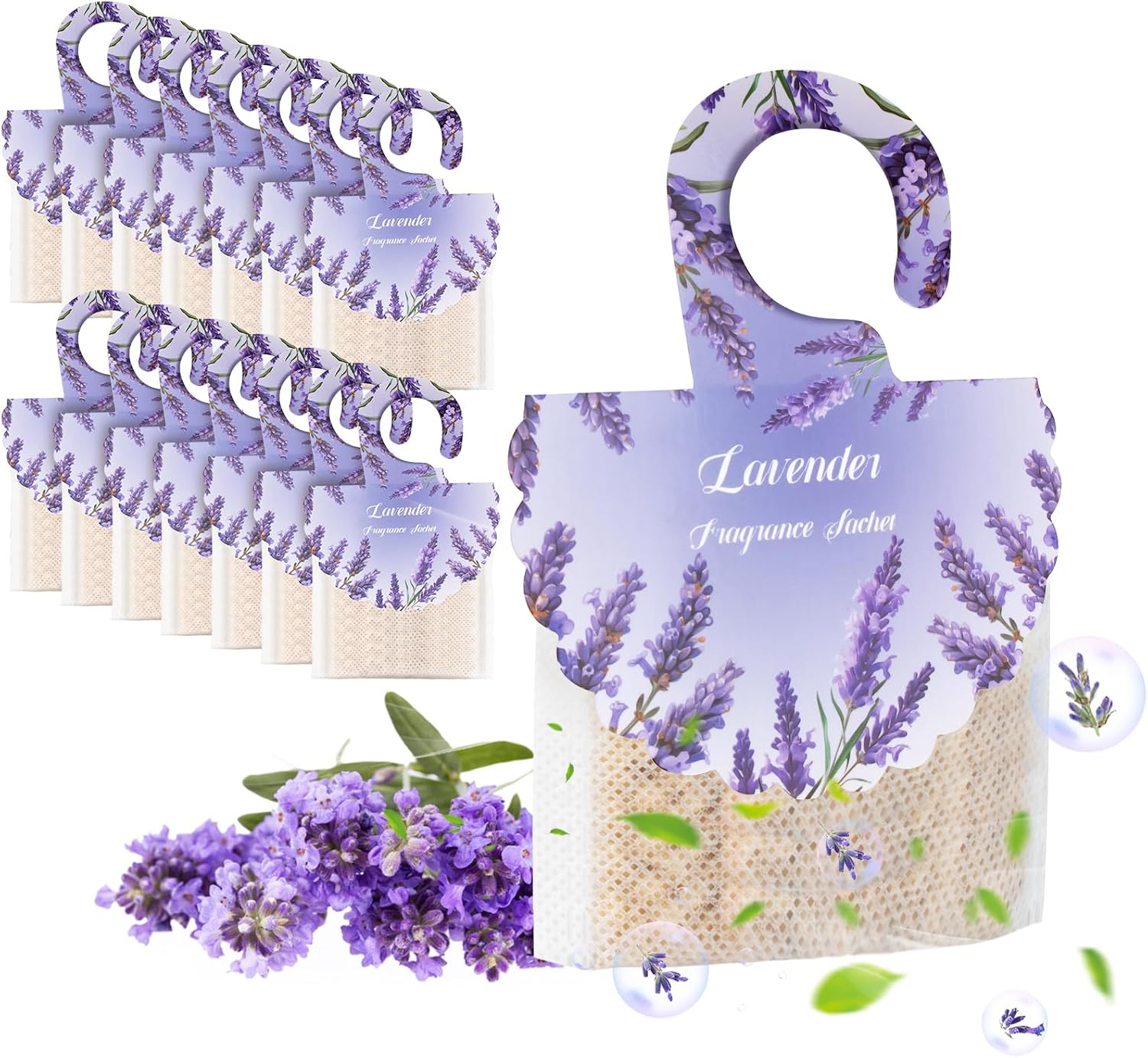 Light Purple Lavender Hanging Sachet – Non-Woven Deodorizing & Fragrance Bag